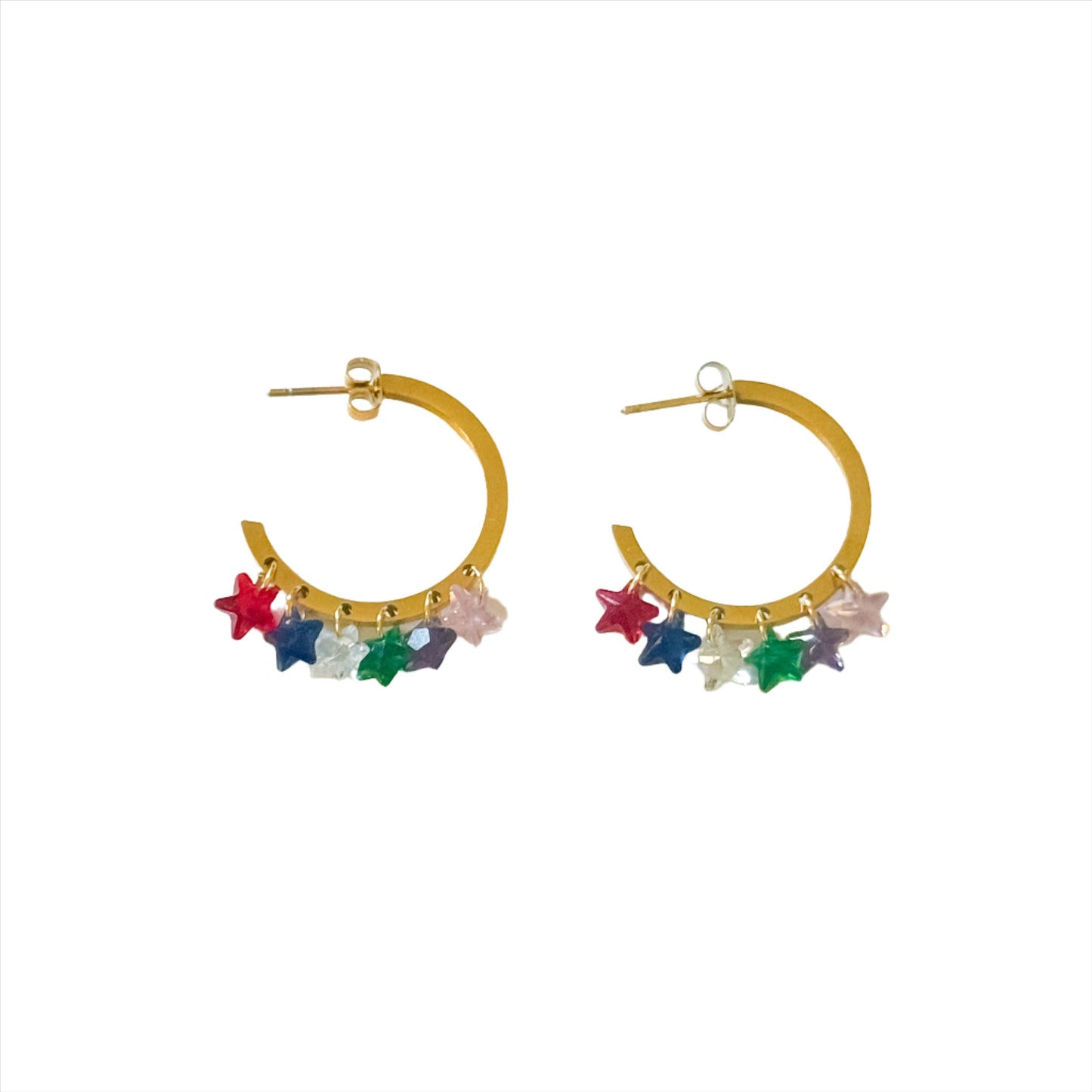 Colorful Stars Hoops