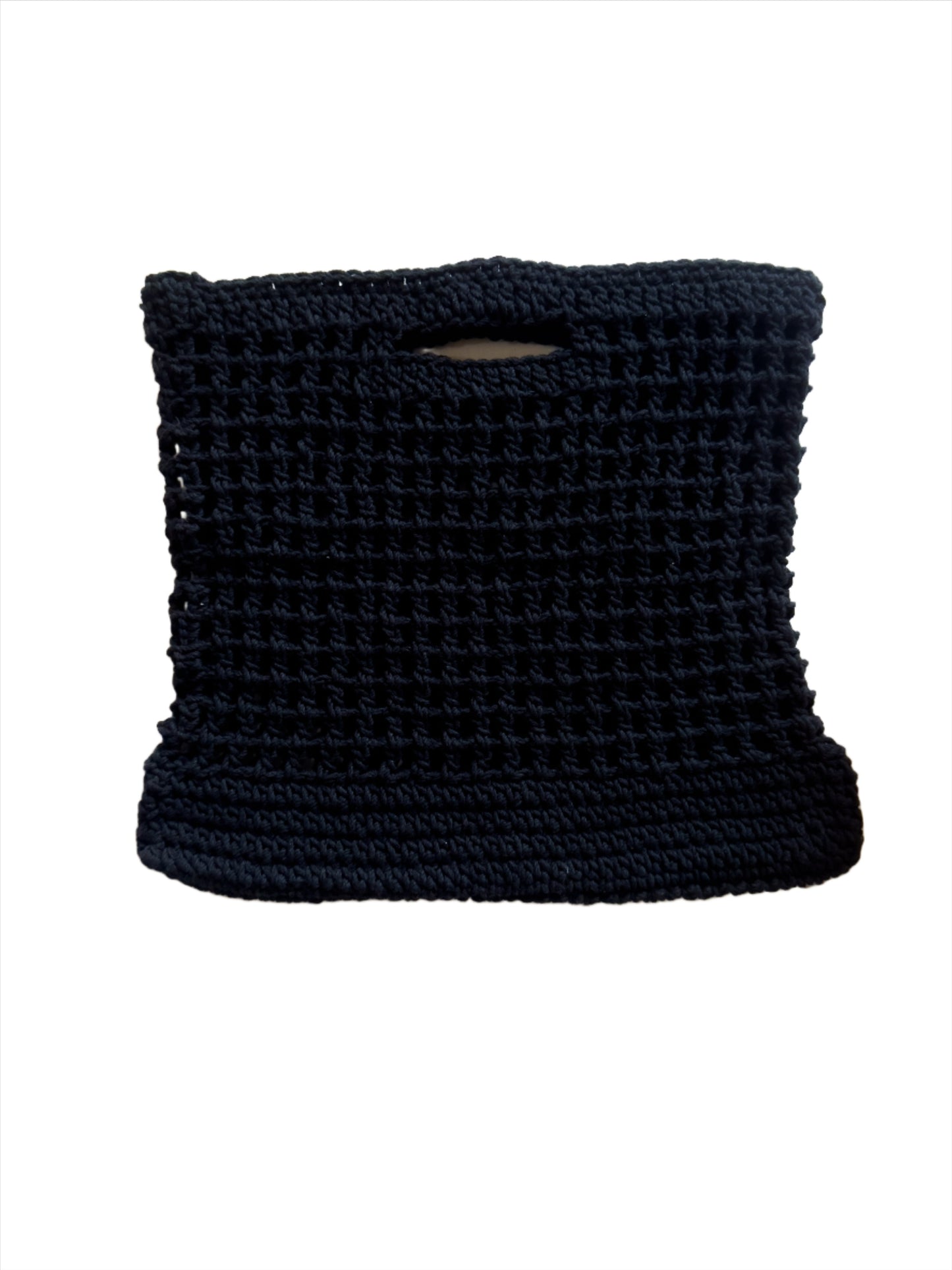 Black Crochet Bag