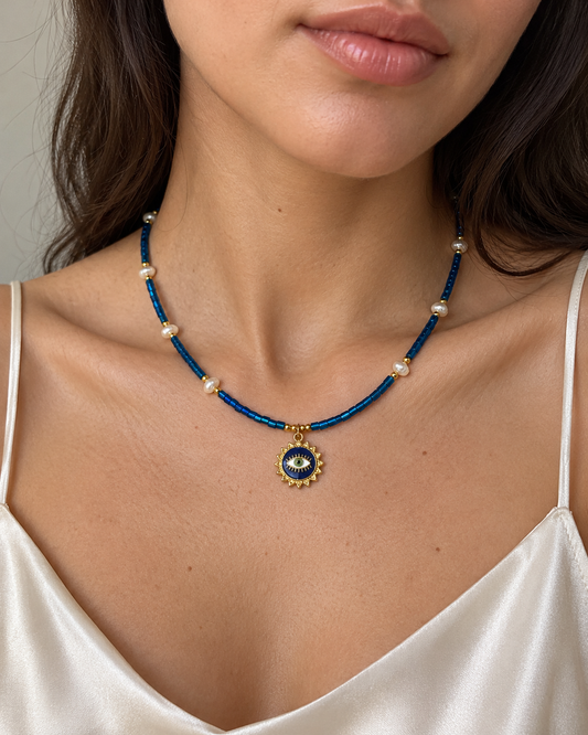 Blue Evil Eye Necklace