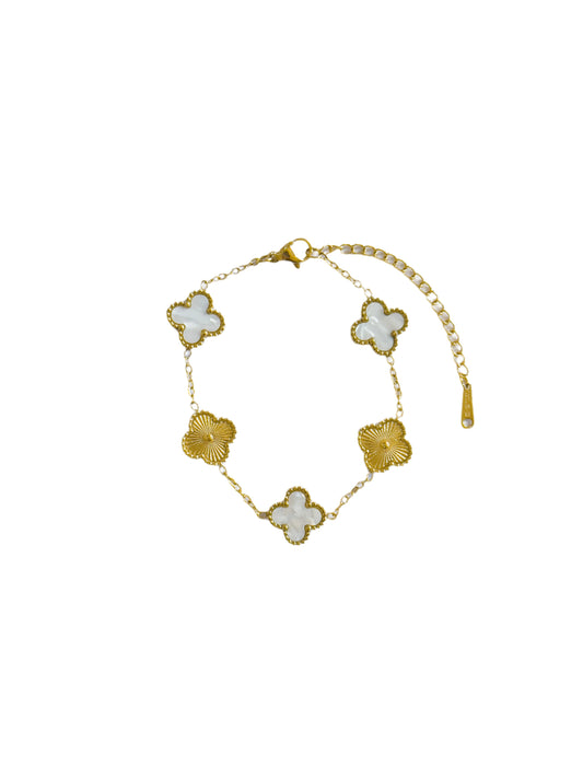 White and Gold Van Cleef Bracelet