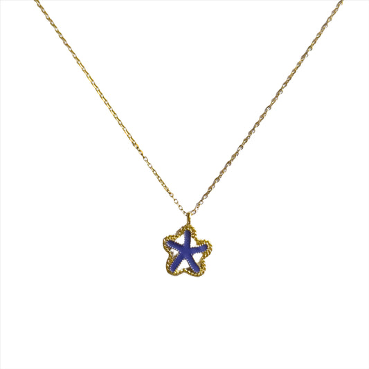 Purple Starfish Necklace