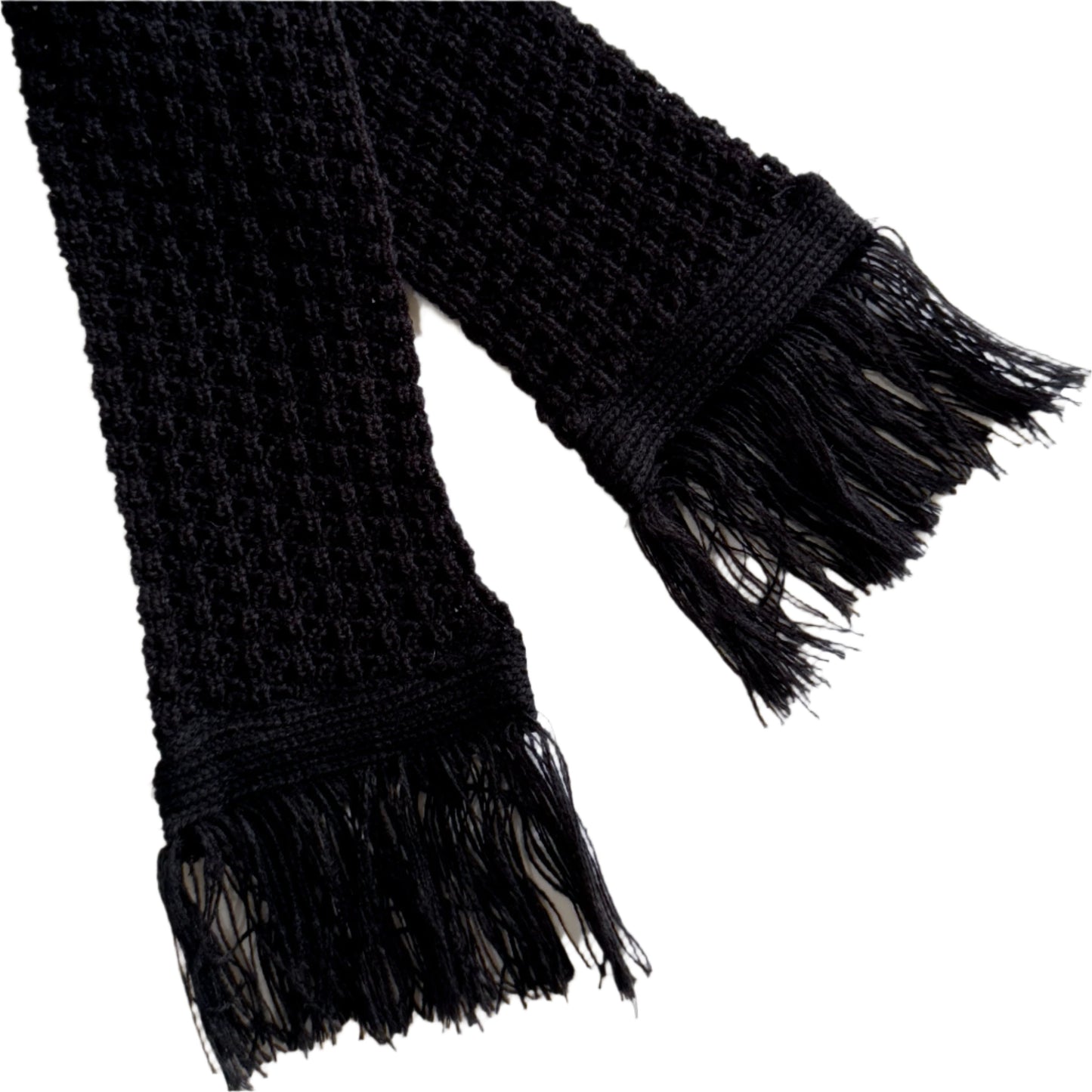 Black Classic Thin Scarf