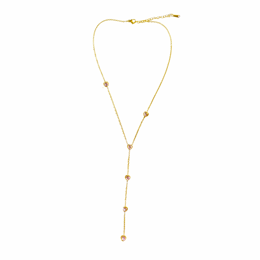 Pink Hearts Necklace