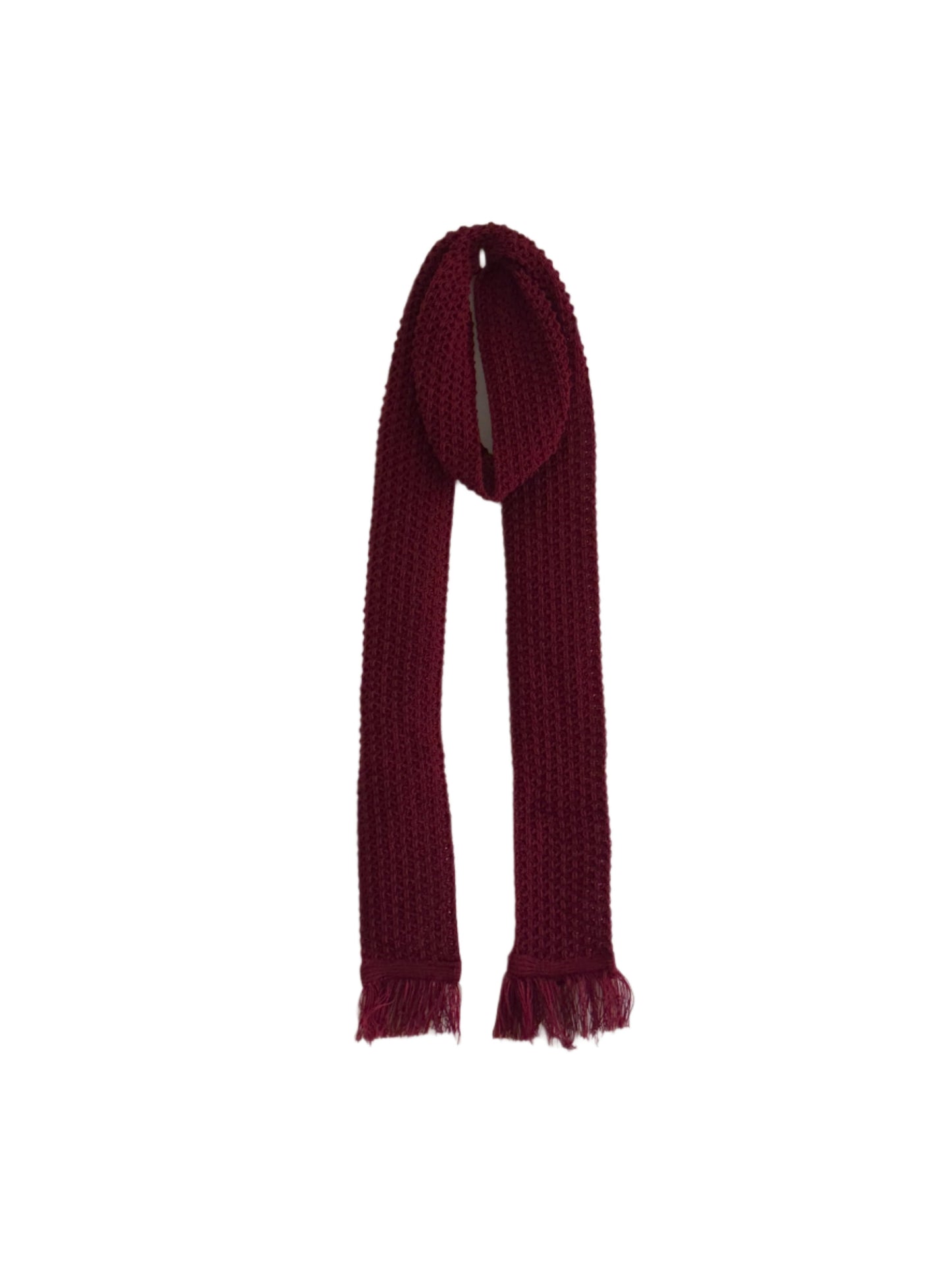 Burgundy Classic Thin Scarf