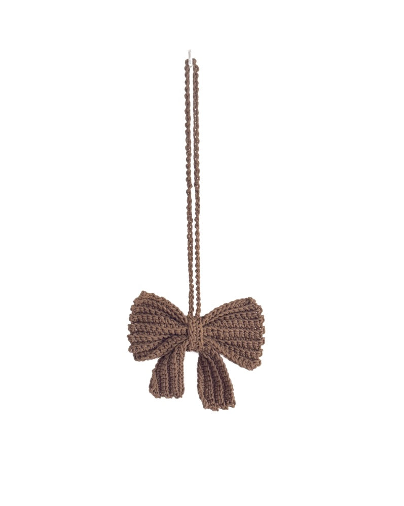 Medium Crochet Bow Bag Charm