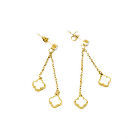 White Van Cleef Earring