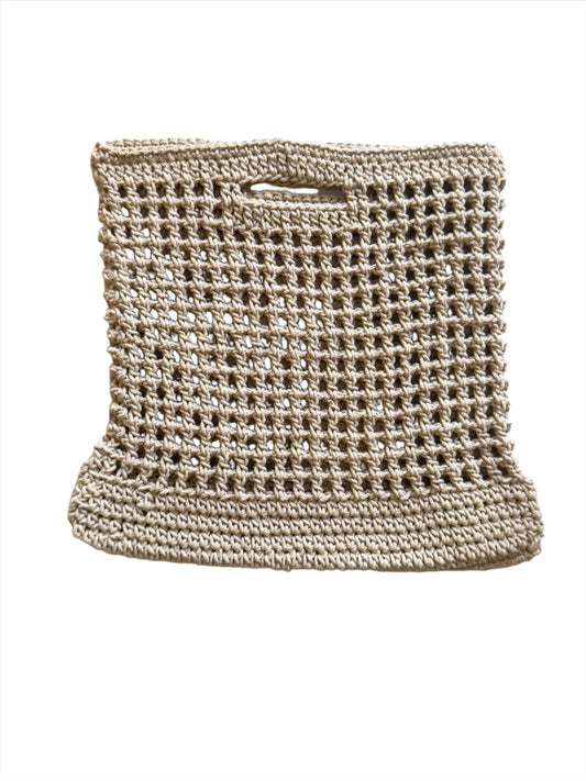 Light Beige Crochet Bag