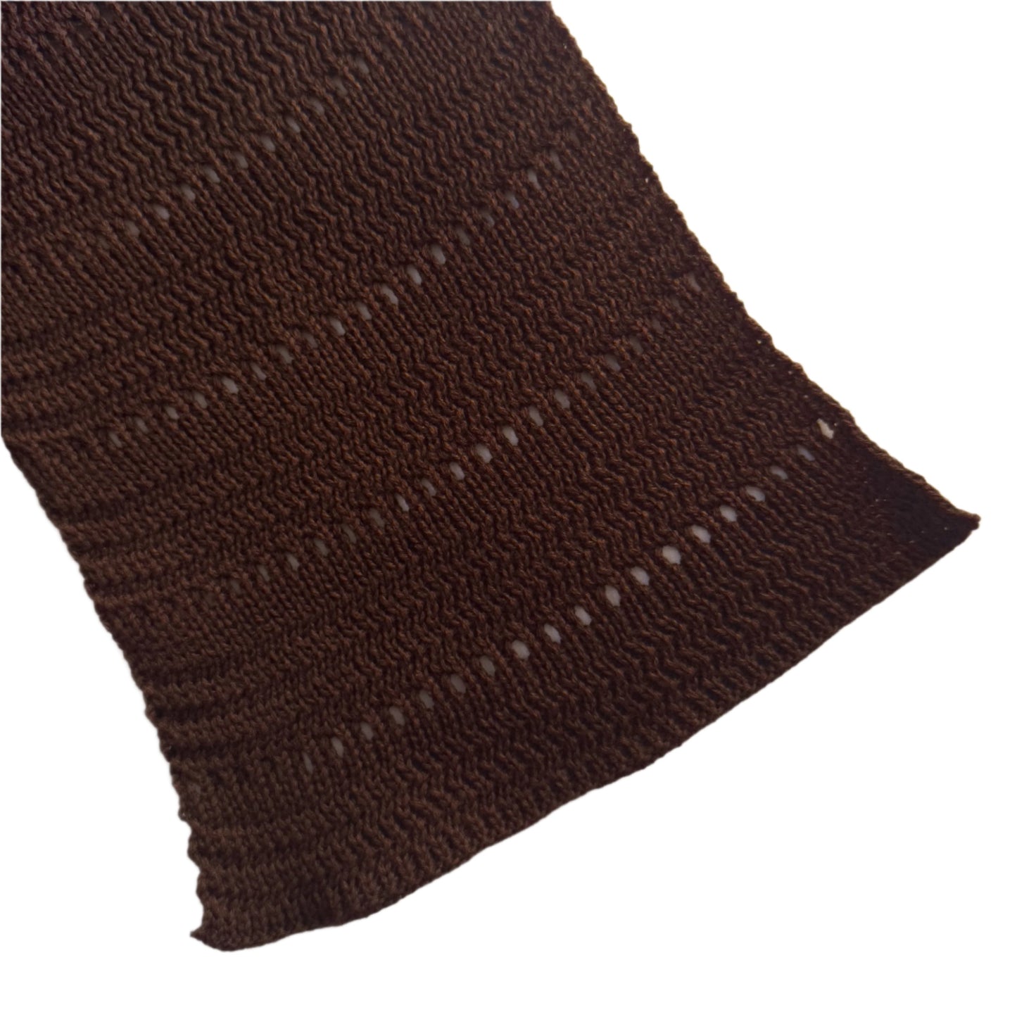 Brown Hollowed Scarf