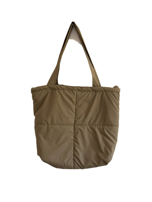 Olive Grey Puffer Bag