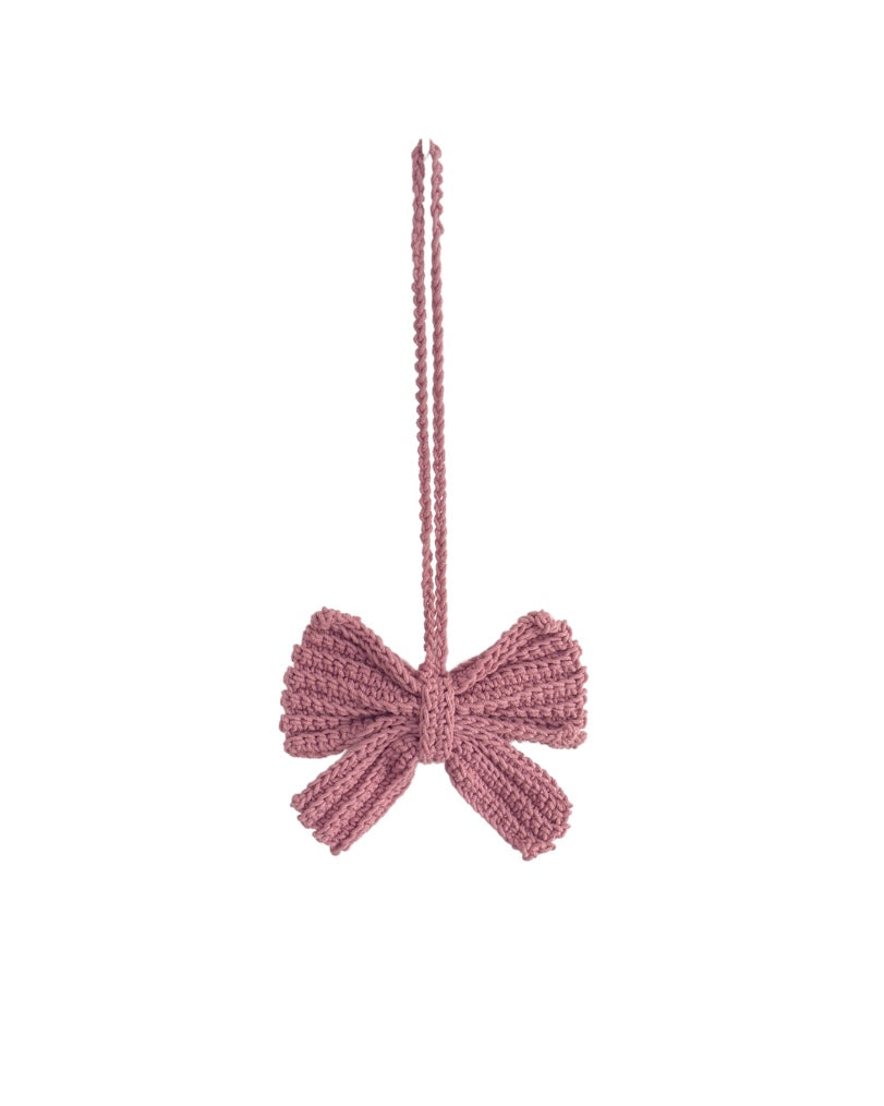 Large Crochet Bow Bag Charm