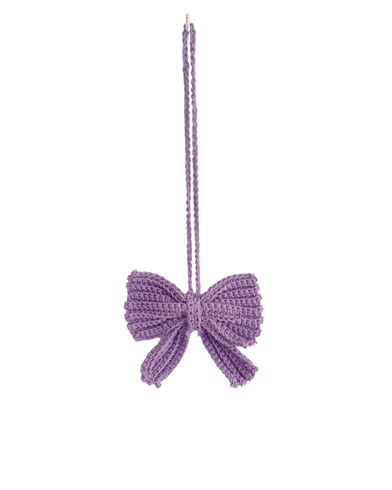 Medium Crochet Bow Bag Charm