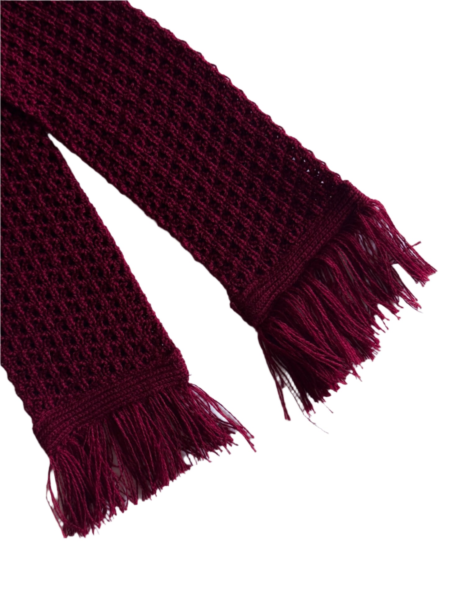 Burgundy Classic Thin Scarf