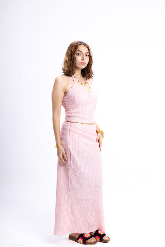Pink Golden Siren Skirt