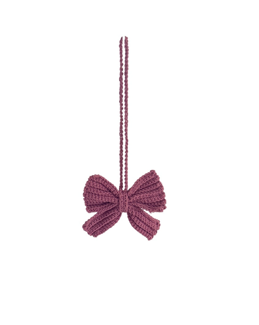 Medium Crochet Bow Bag Charm