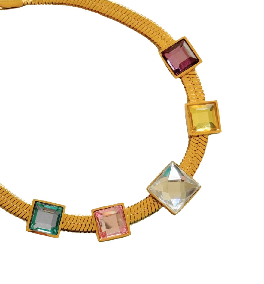 Square Gems Bracelet