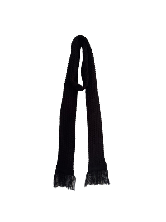 Black Classic Thin Scarf