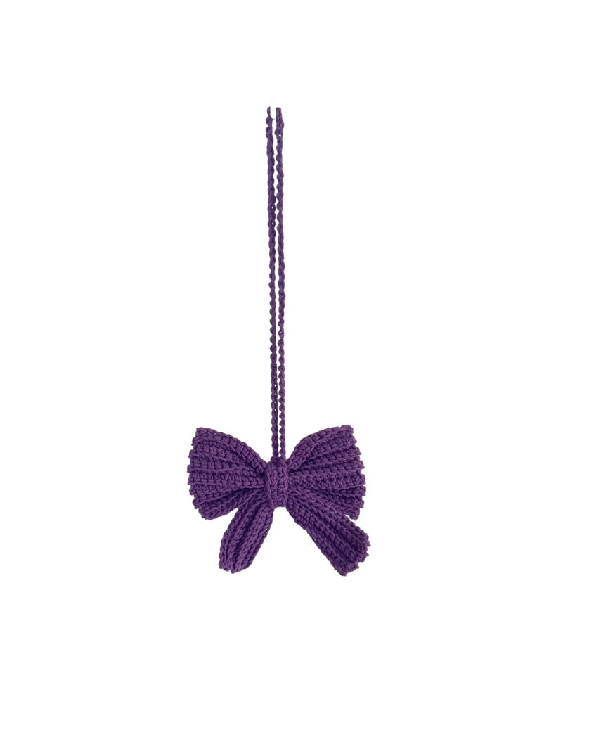 Medium Crochet Bow Bag Charm