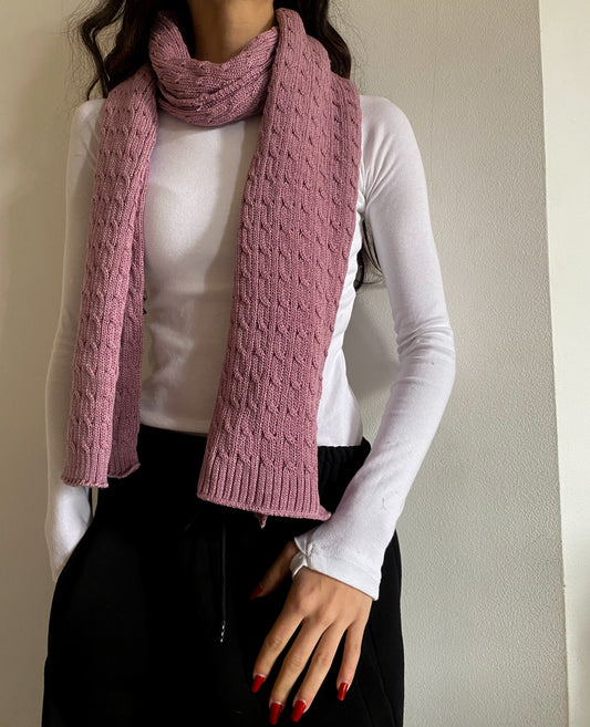 Light Purple Braided Scarf