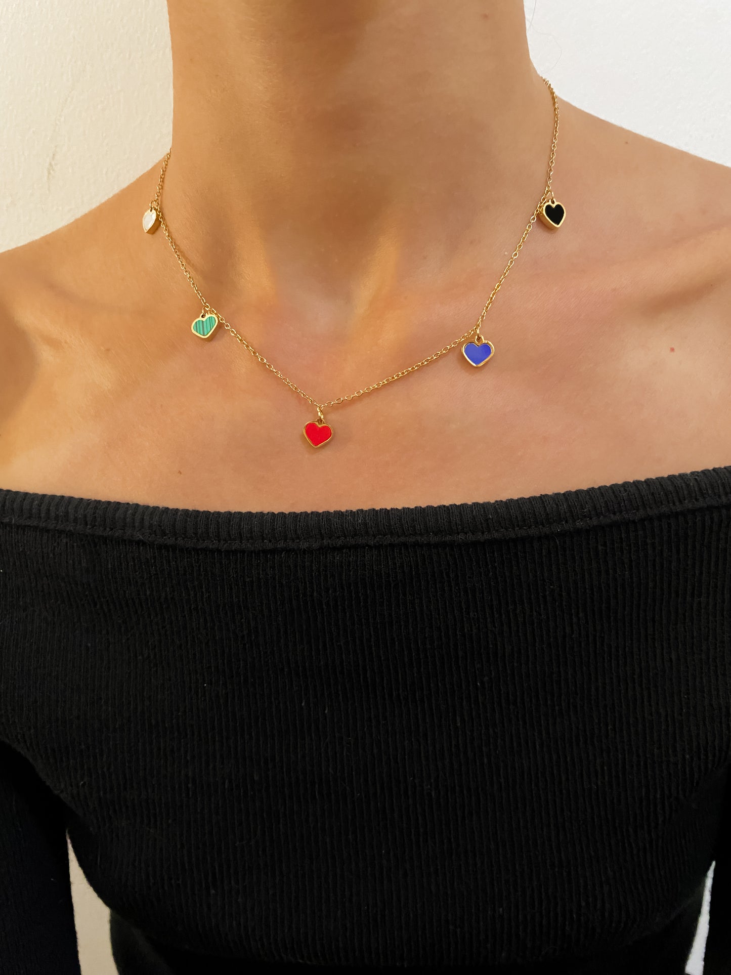 Colorful Hearts Necklace