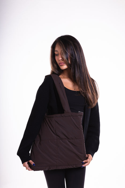 Brown Puffer Bag