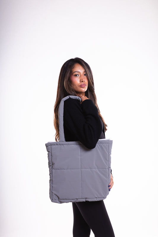 Dark Grey Puffer Bag