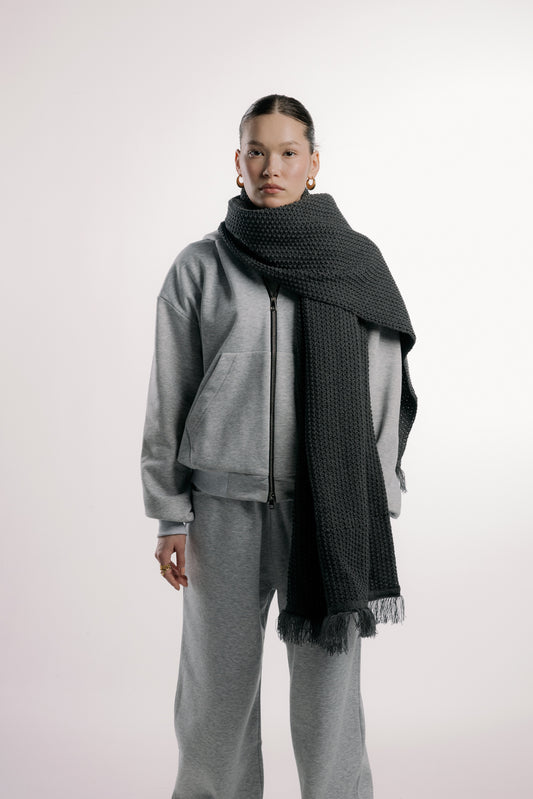 Dark Grey Shawl
