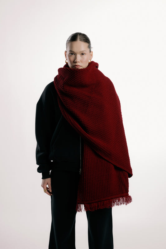 Burgundy Shawl