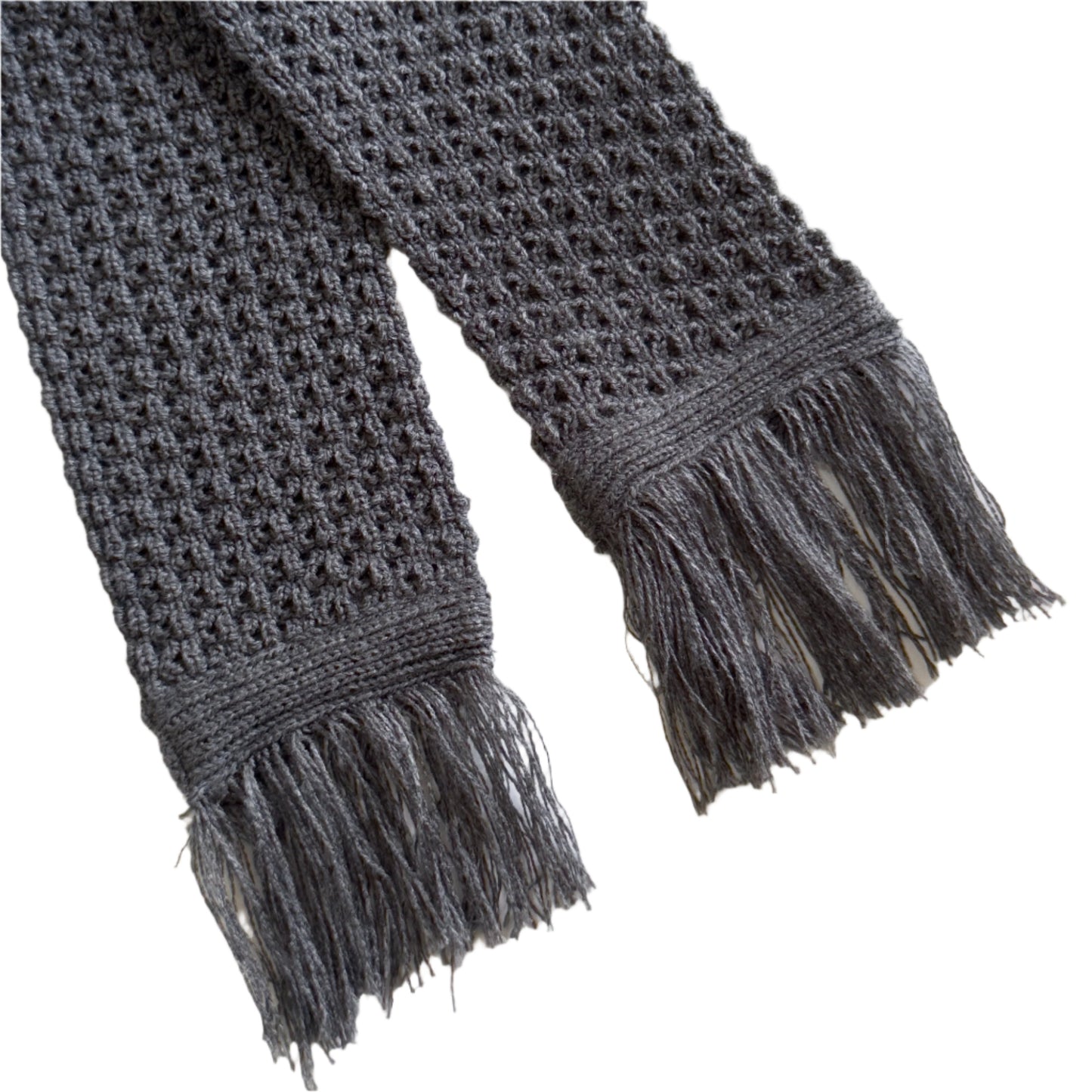 Dark Grey Classic Thin Scarf