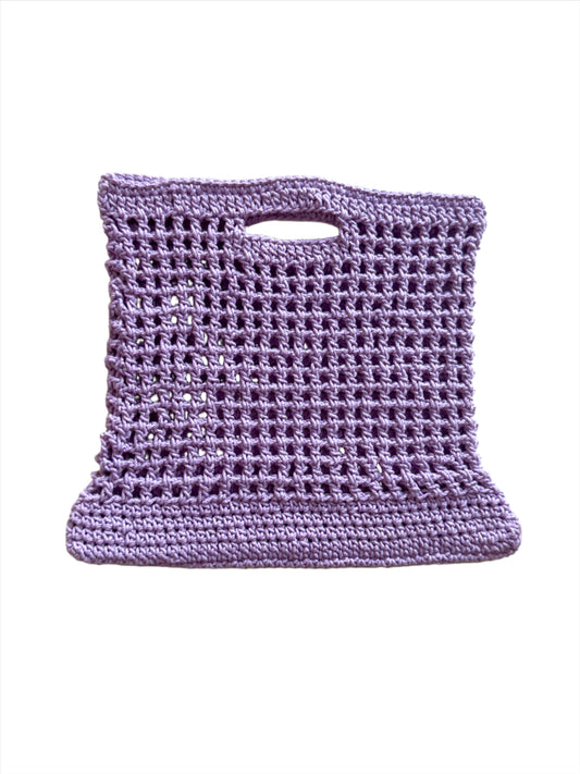 Purple Crochet Bag