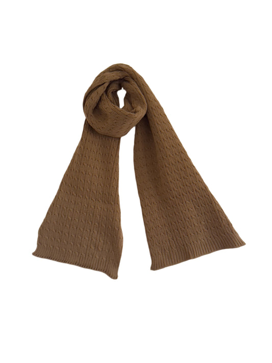 Light Brown Braided Scarf