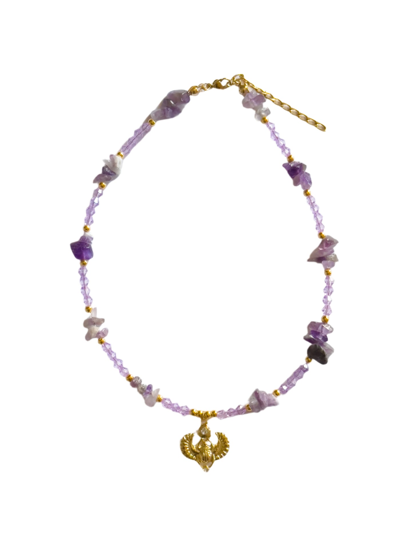 Purple Beaded Isis Choker