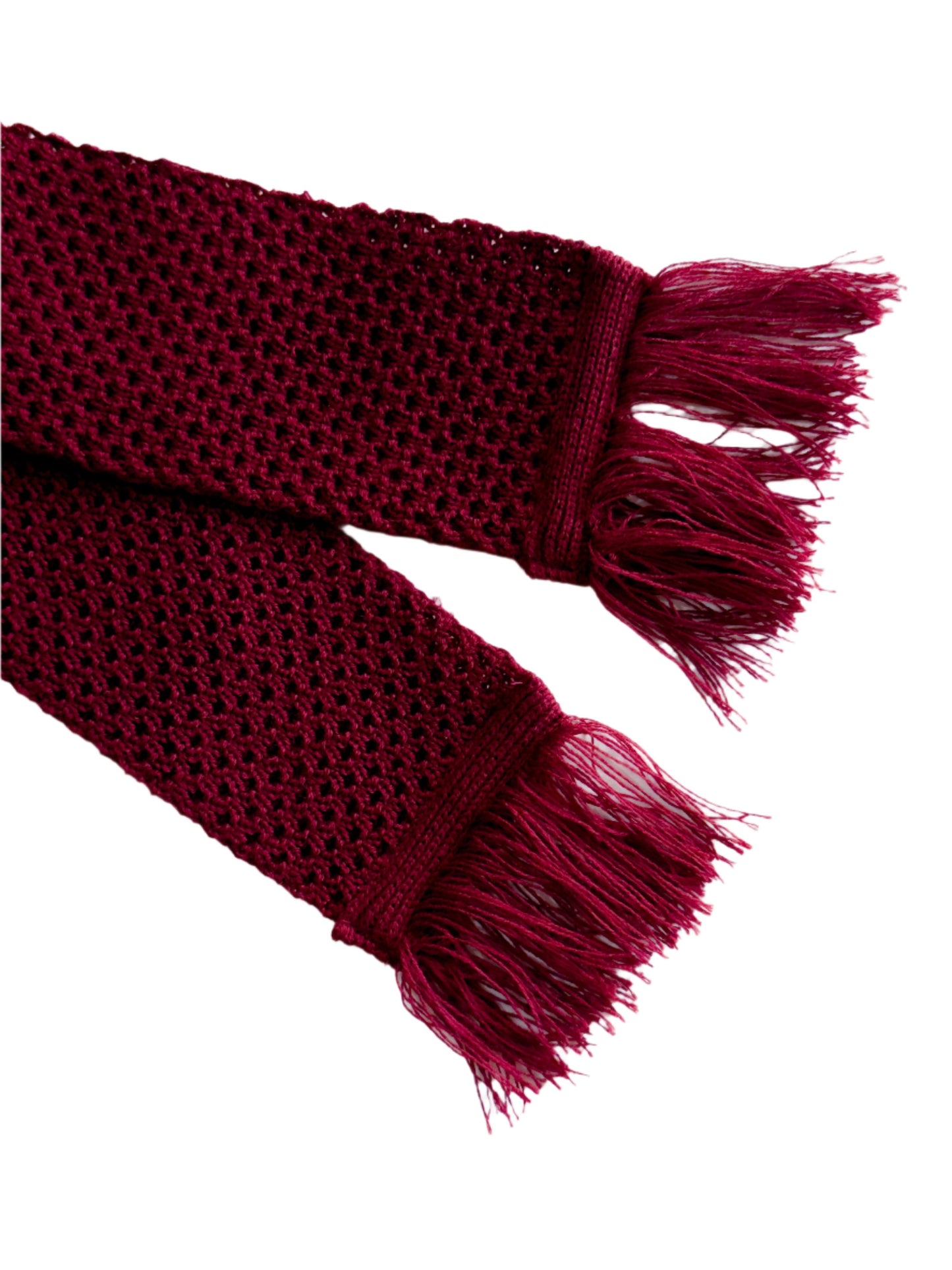 Burgundy Thin Seed Scarf