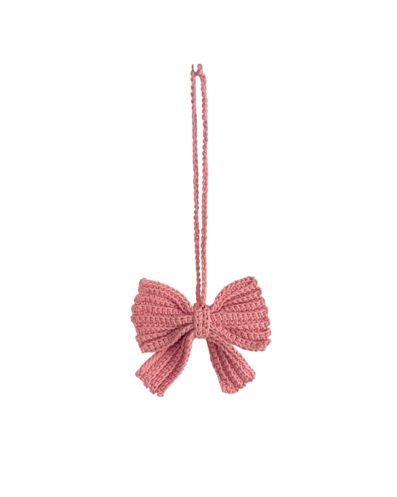 Large Crochet Bow Bag Charm