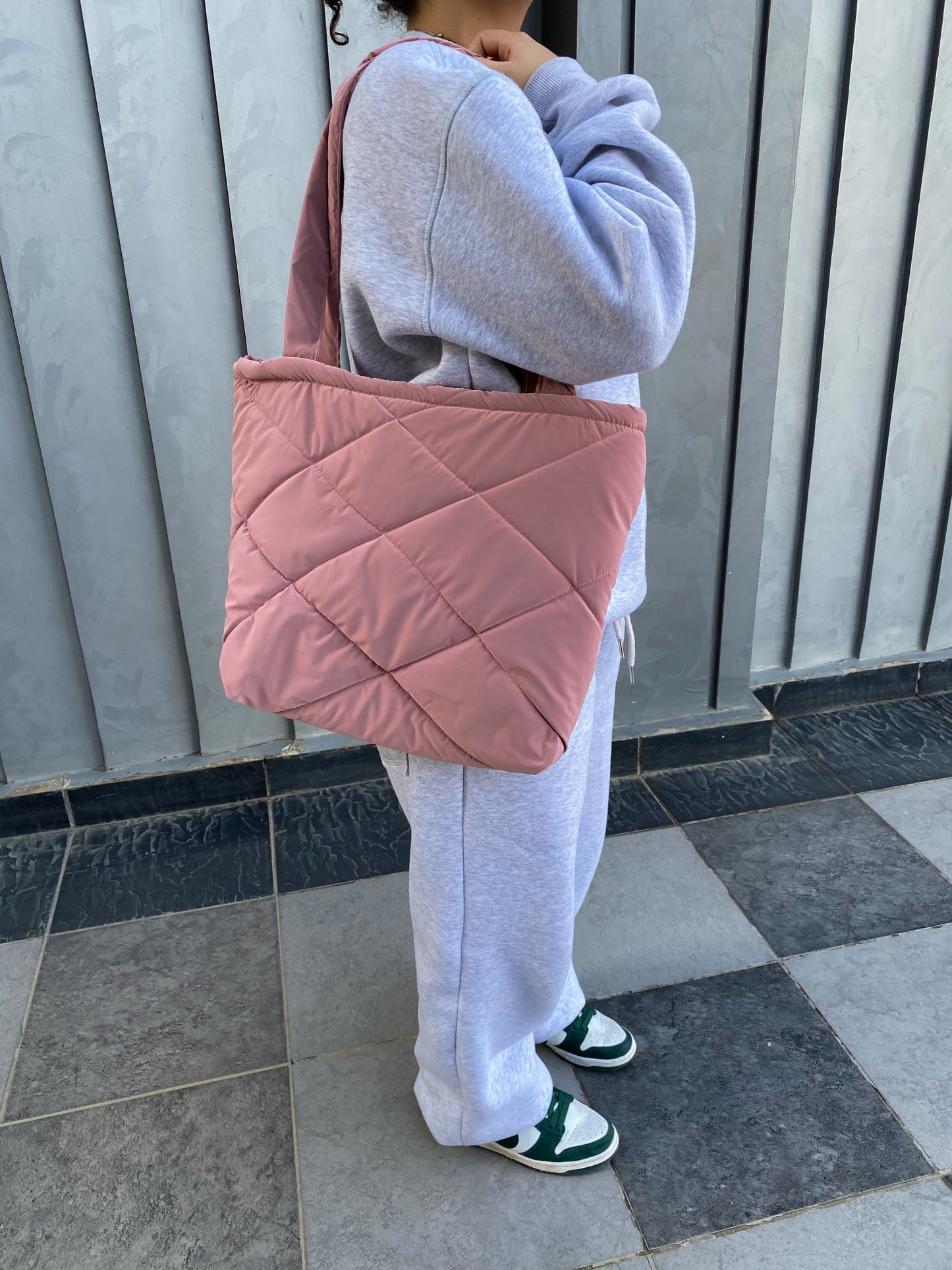 Cashmere Pink Puffer Bag