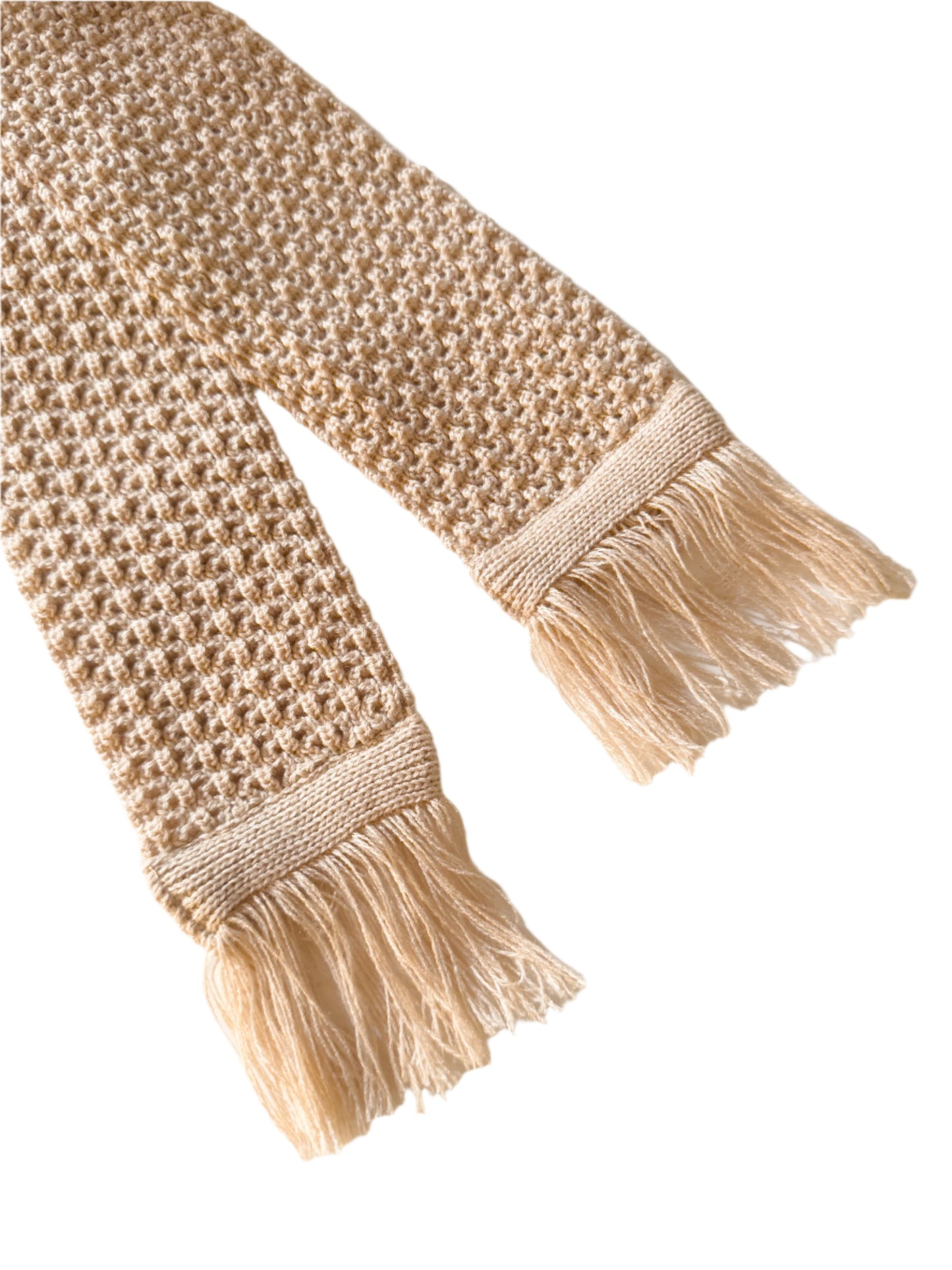 Beige Classic Thin Scarf