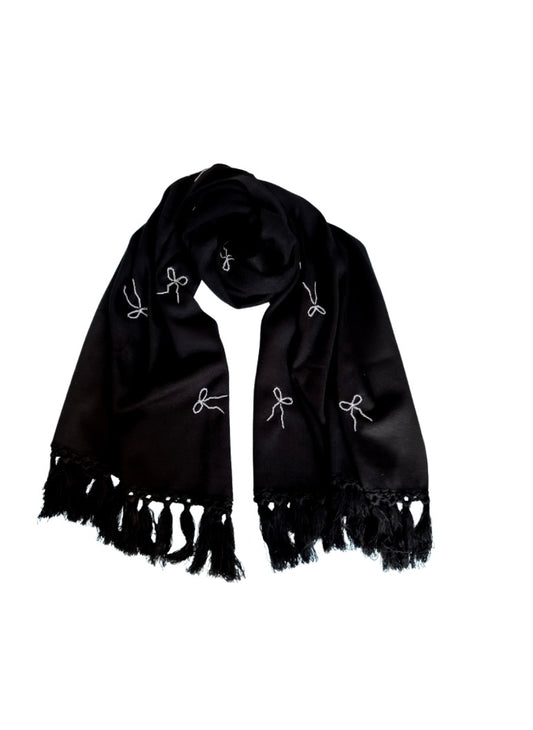 Black Bows Shawl