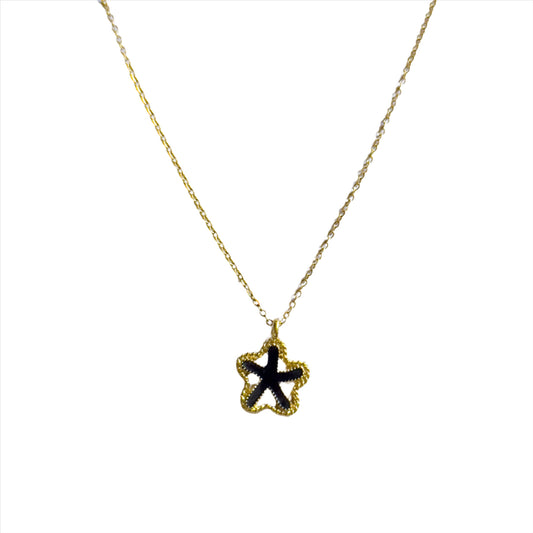 Black Starfish Necklace