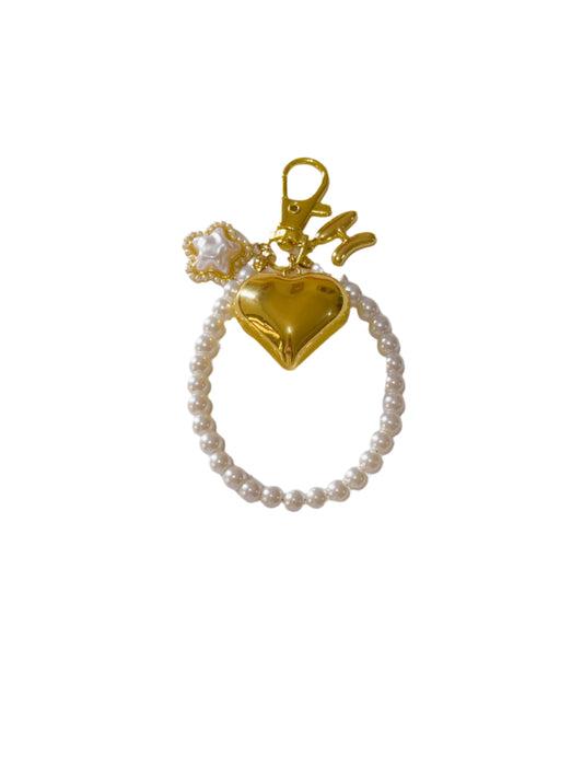 Stacked Pearls Bag Charm