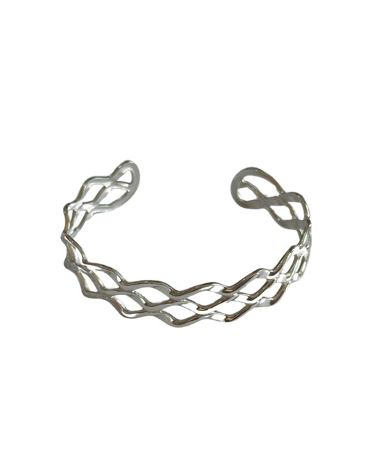 Twisted Silver Cuff