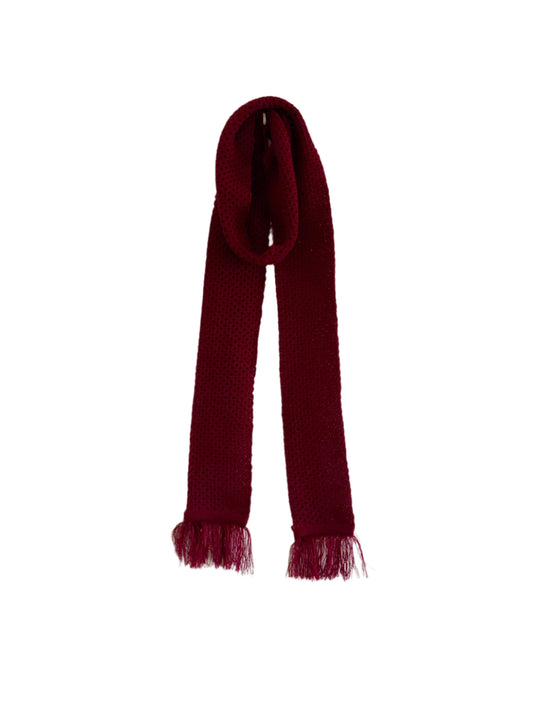 Burgundy Thin Seed Scarf