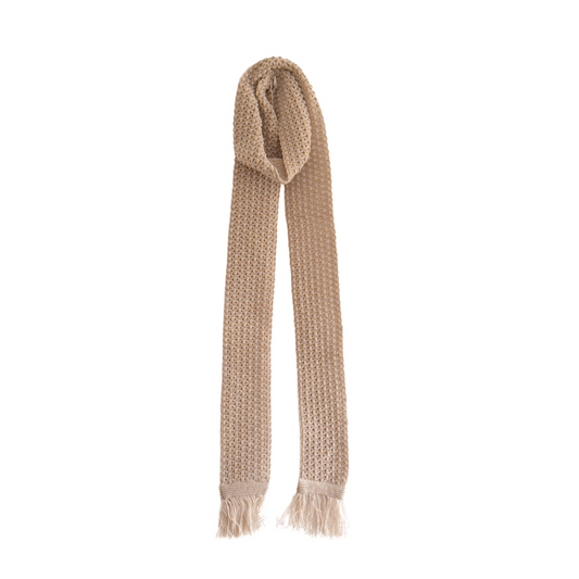 Beige Classic Thin Scarf