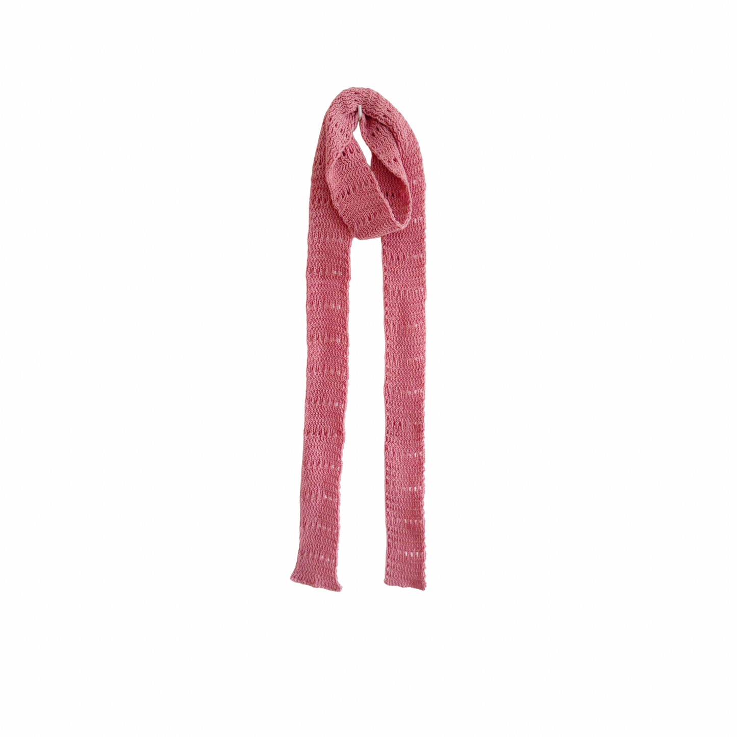 Cashmere Pink Super-Thin Knit Scarf