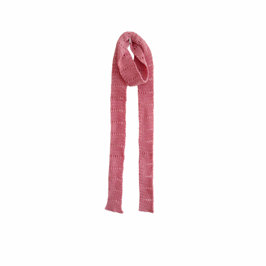 Cashmere Pink Super-Thin Knit Scarf