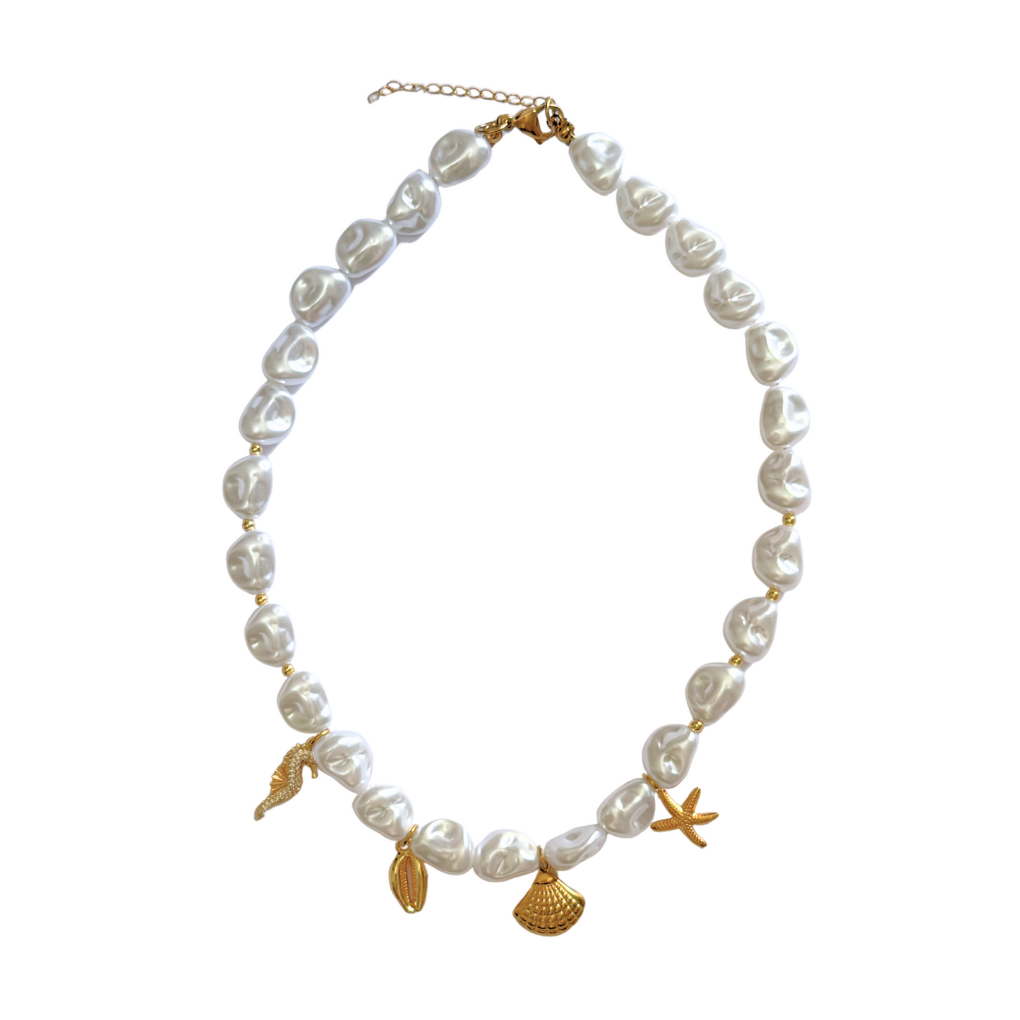 Pearls Charms Necklace
