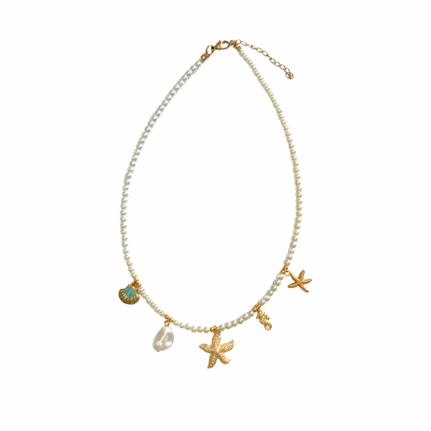 Pearls Charms Necklace