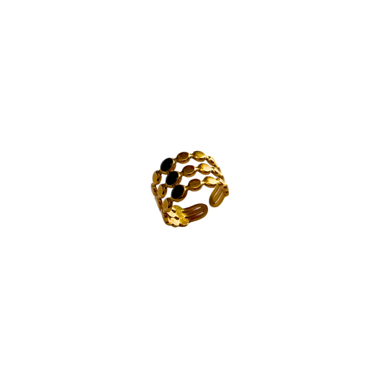 Black Stones Ring