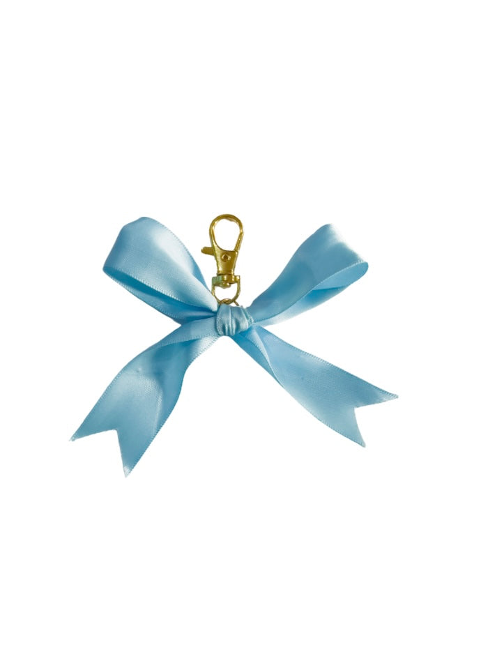 Baby Blue Bow Bag Charm