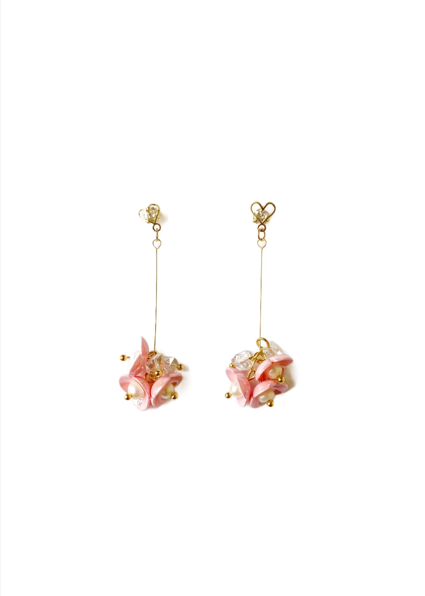 Pink Flower Earring (per pair)