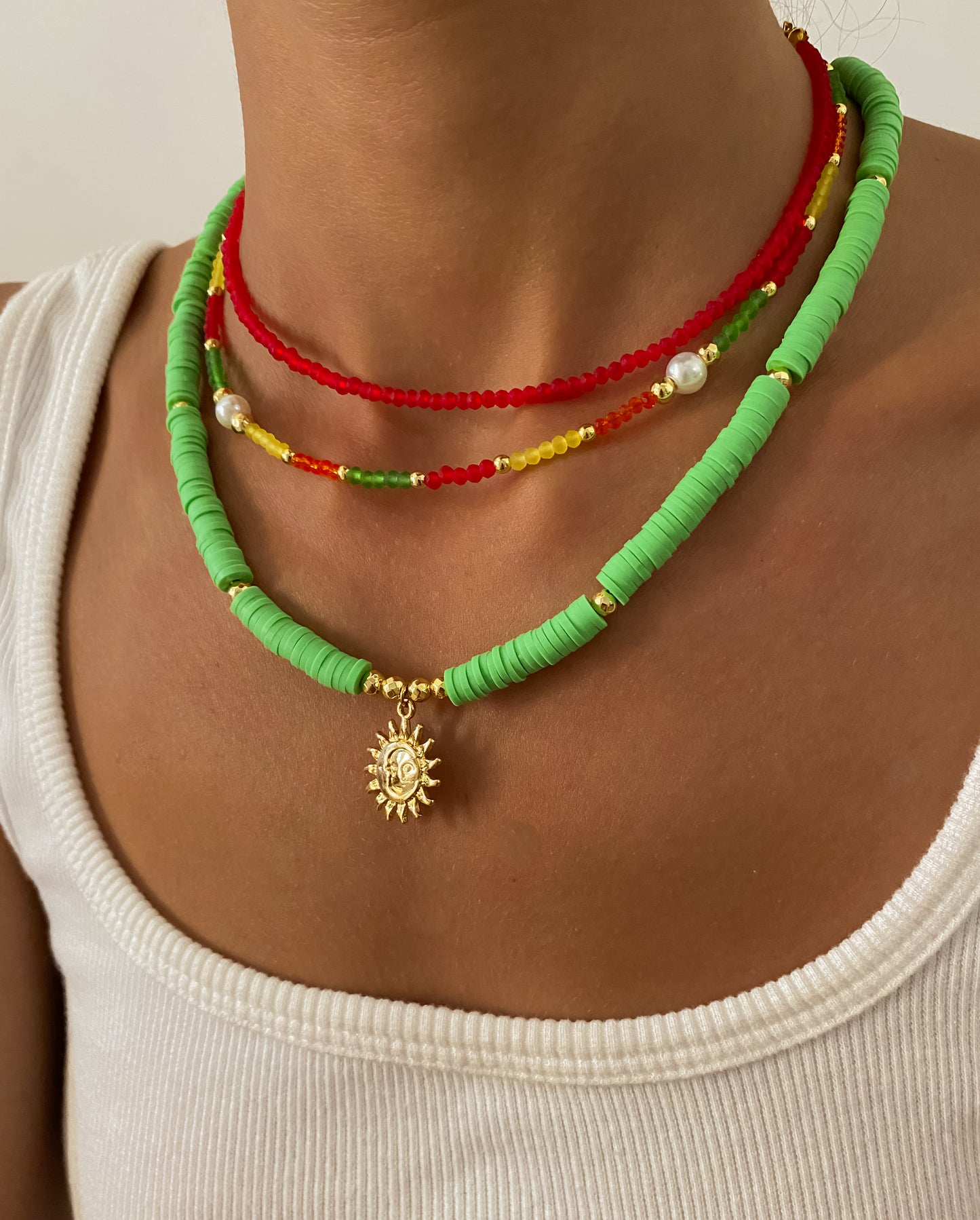 Red Beaded Choker